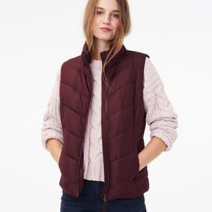 NWT Aéropostale Chevron Quilted Puffer Vest Size M